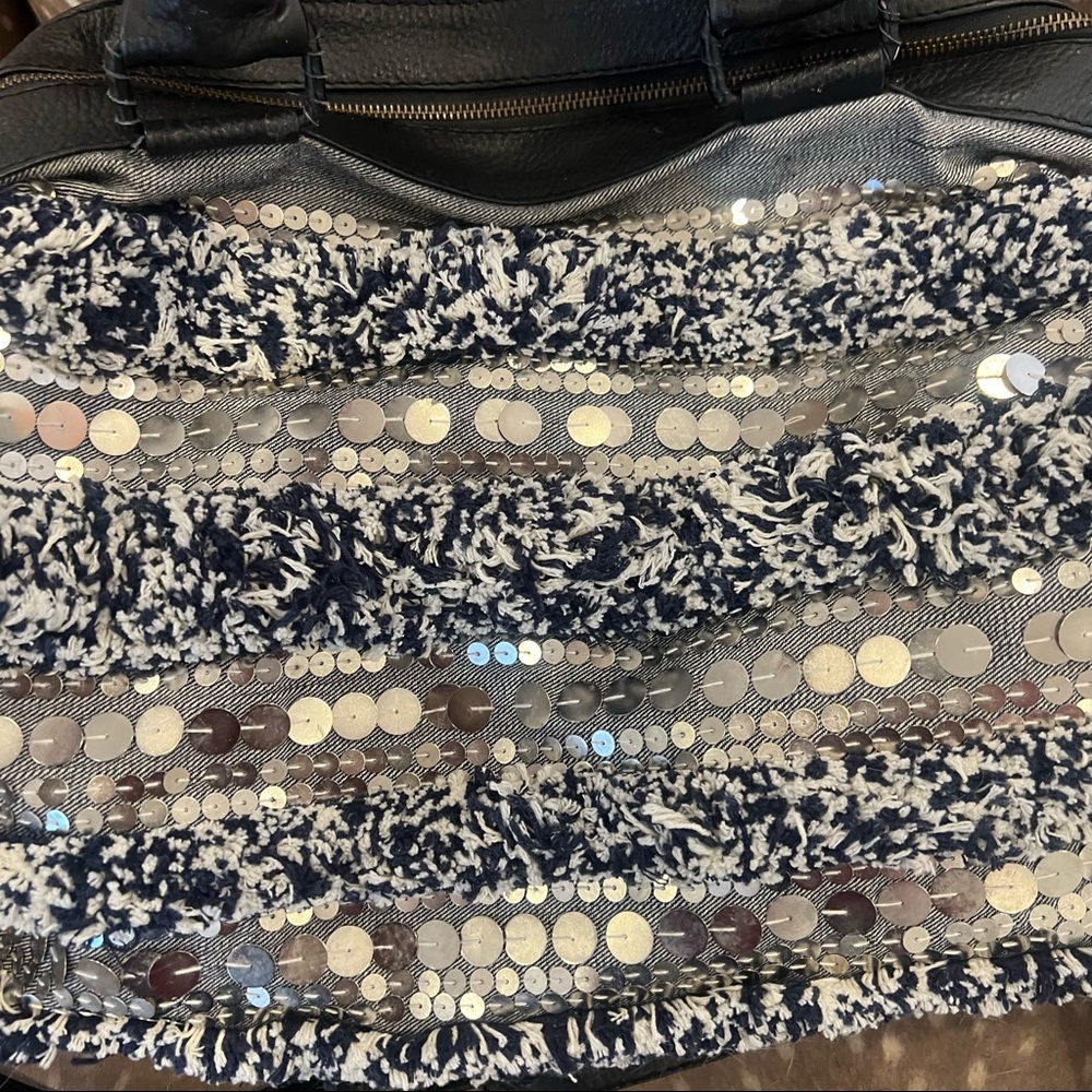 Cleobella Fringe And Sequin Boho Weekender Bag - image 3